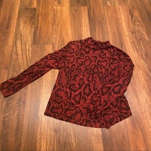 Nine West Snakeskin Pattern Blouse